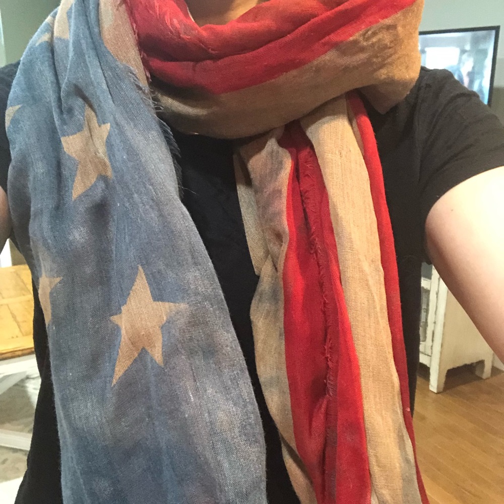 American Flag vintage scarf 🇺🇸